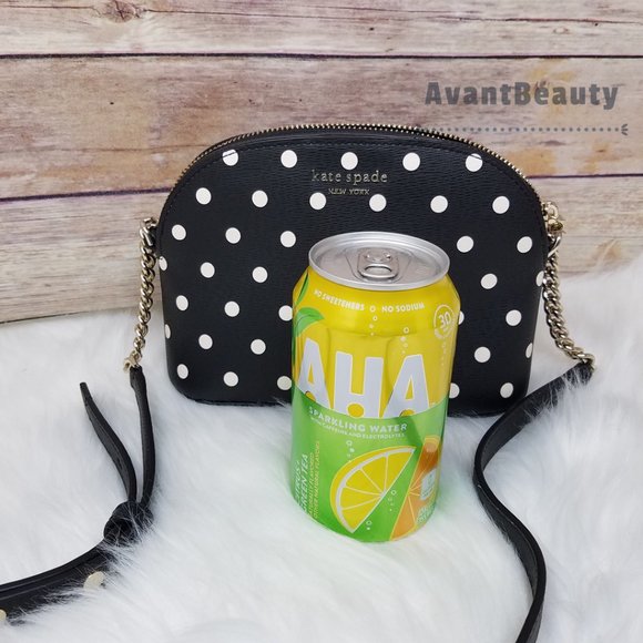 Kate Spade Small Dome Crossbody Cabana dot Black - Picture 15 of 16